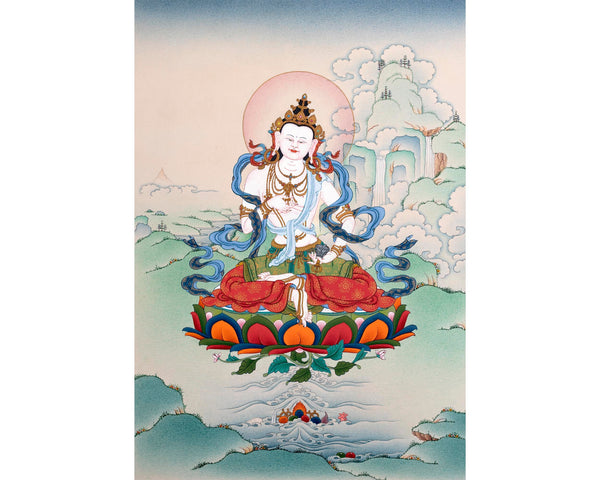 Vajrasattva Thangka | Dorje Sempa | Tibetan Buddhist Art