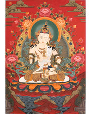 Vajrasattva Dorje Sempa Thangka | Tibetan Traditional Paint