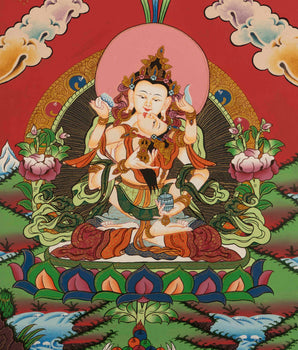 Vajrasattva Shakti Thangka