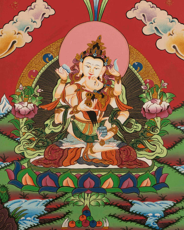 Vajrasattva Shakti Thangka