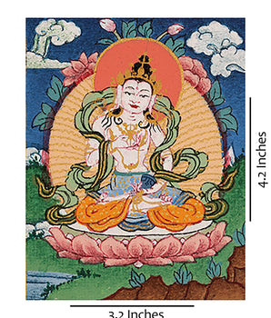 Traditional Hand-Painted Bodhisattva Vajrasattva Thangka | Karma Gadri Art