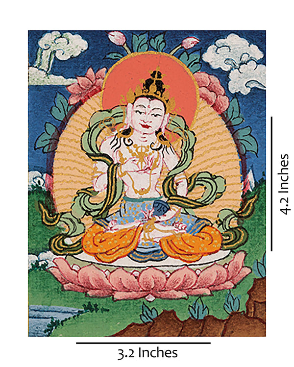 Traditional Hand-Painted Bodhisattva Vajrasattva Thangka | Karma Gadri Art