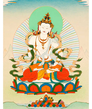 Buddha Vajrasattva Thangka | Traditional Art of Dorje Sempa