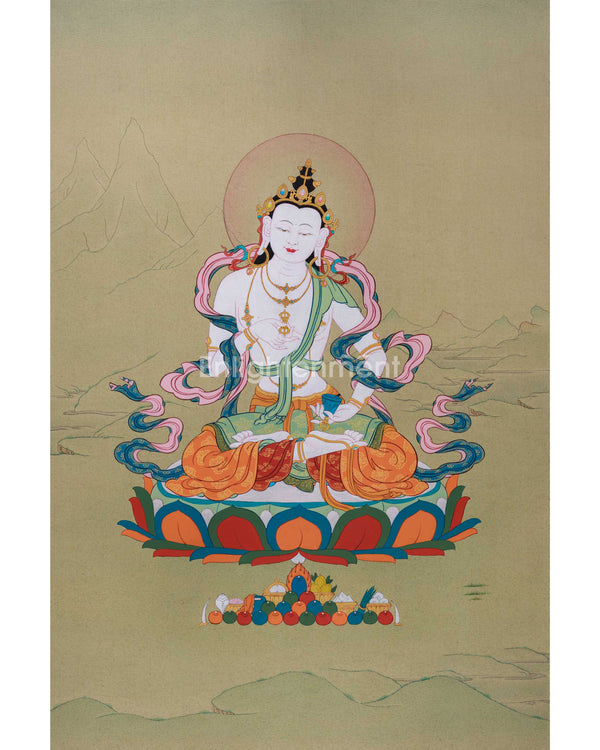 Vajrasattva, Dorje Sempa in Karma Gadri Thanka Painting