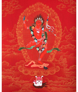 Vajravarahi Thangka | Tibetan Dorje Phagmo Painting