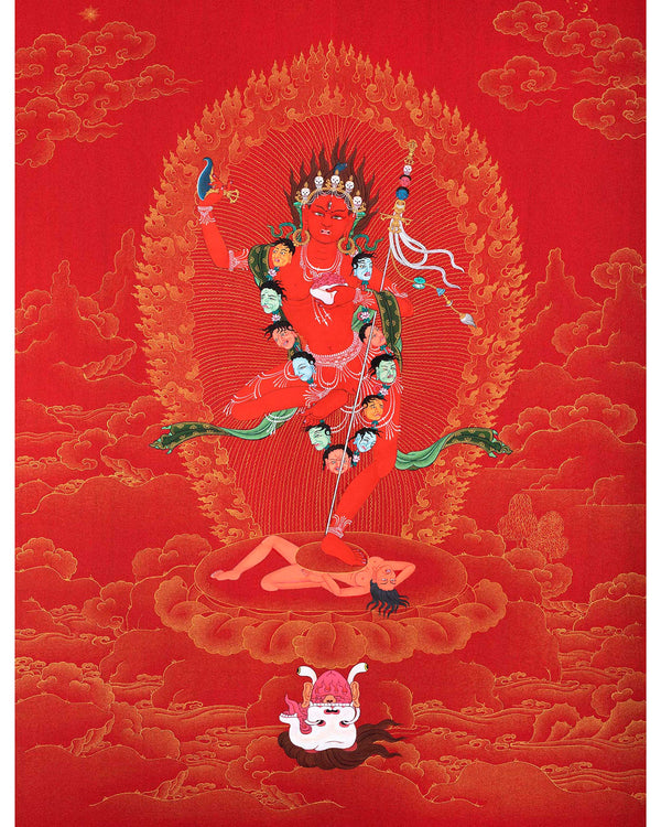 Vajravarahi Thangka | Tibetan Dorje Phagmo Painting