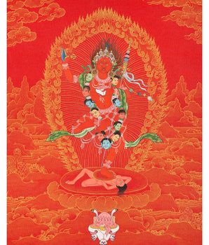 Vajravarahi Thangka | Traditionally Hand Painted Tibetan Painting