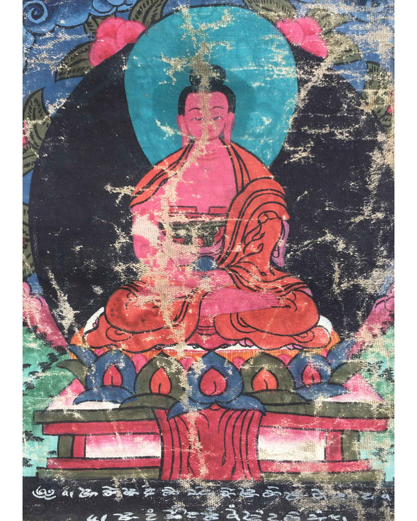Vintage Amitabha Buddha Thangka