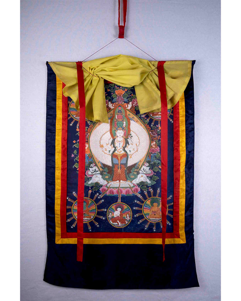 Vintage Avalokiteshvara Thangka