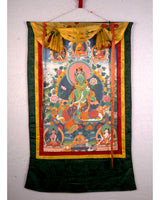 Vintage Green Tara Thangka