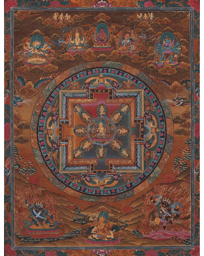 Vintage Mandala with Guhyasamaja