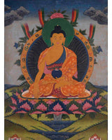 Vintage Shakyamuni Buddha Thangka