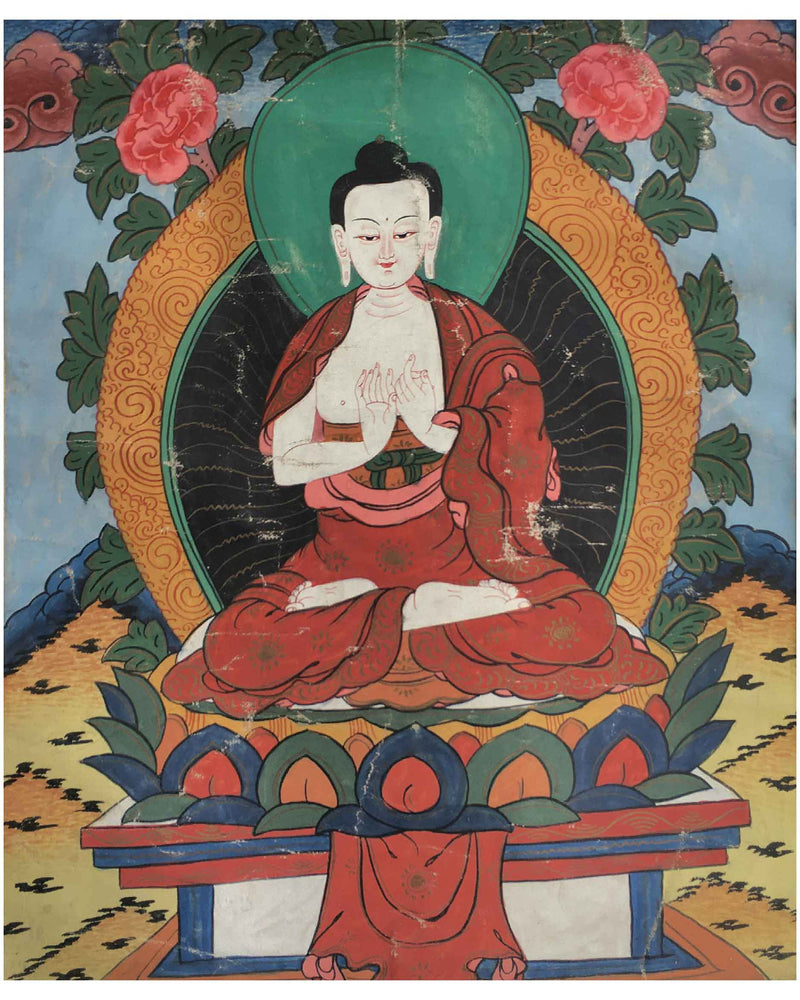 Vintage Vairocana Buddha Thangka