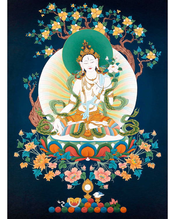 White Tara Thangka | Tibetan Buddhist Art