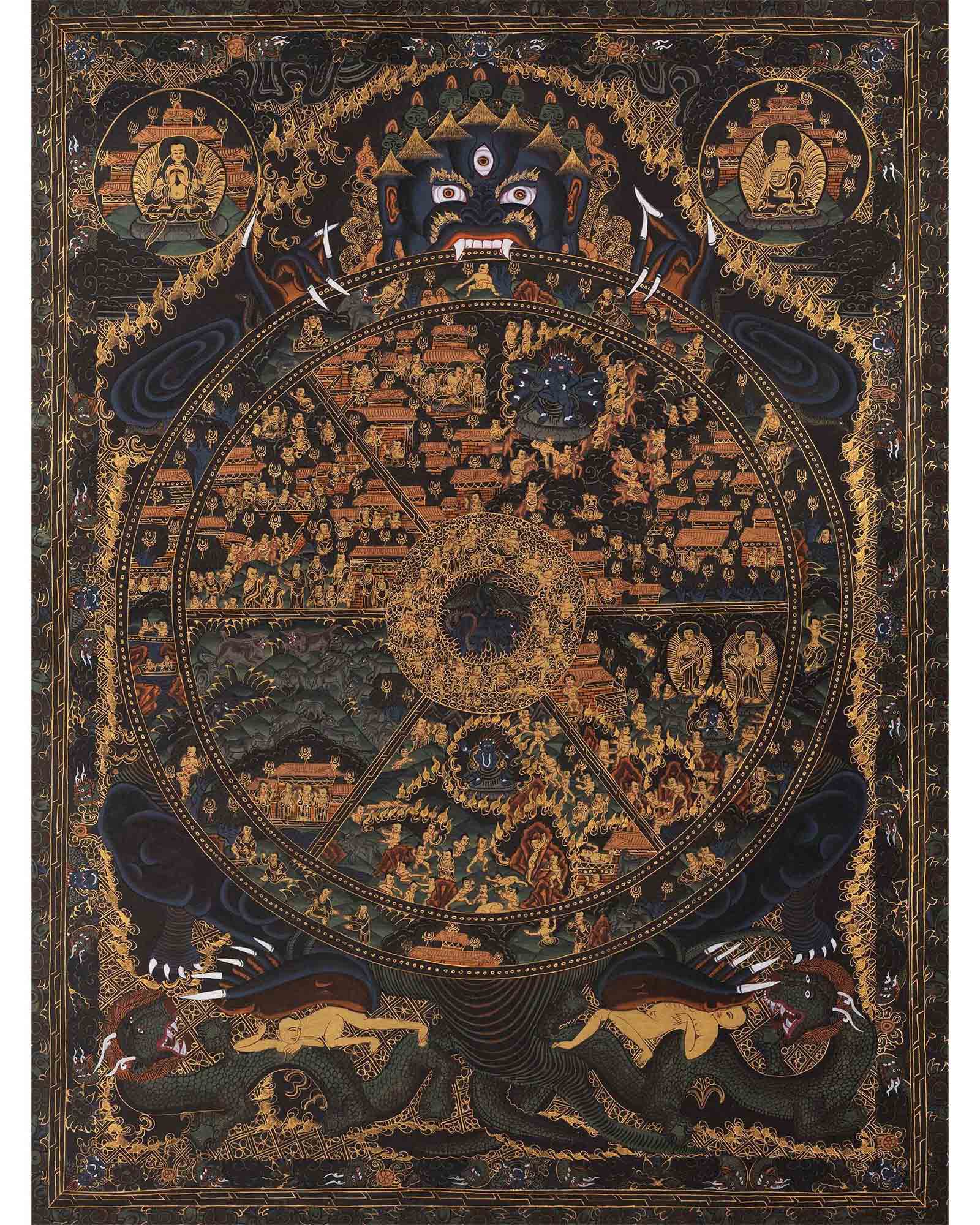 Wheel Of Life Thangka Art 