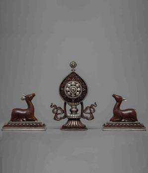Wheel of Dharma | Hand-crafted Dharma Chakra | Zen Decor