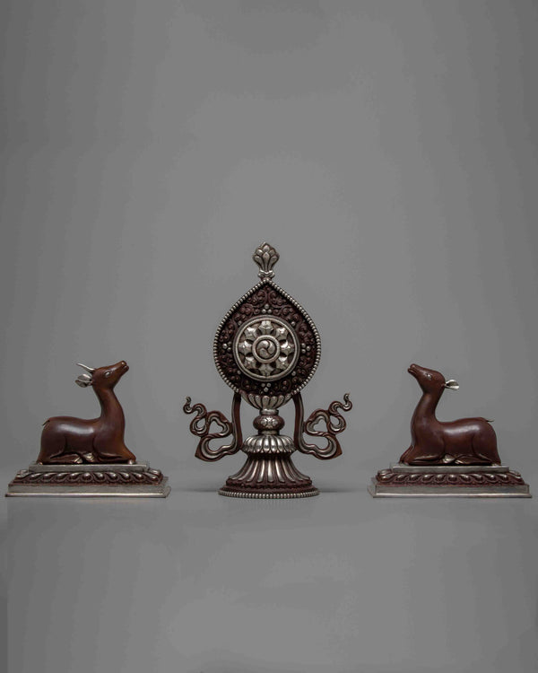 Wheel of Dharma | Hand-crafted Dharma Chakra | Zen Decor