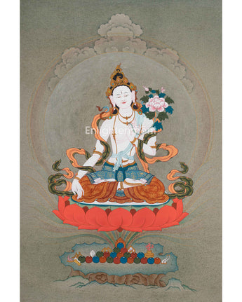 Graceful White Tara Thangka