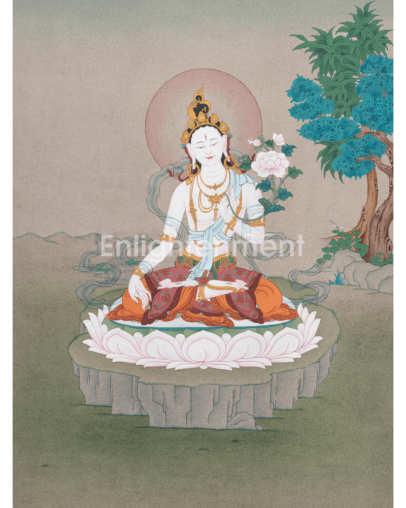 Tibetan Buddhism White Tara Art