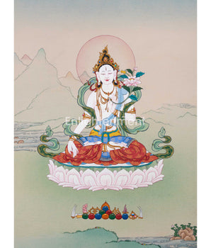 Thangka Of The Goddess of Compassion
