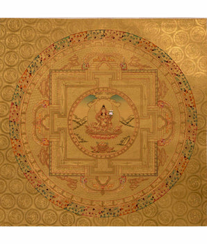 White Tara Mandala Thangka