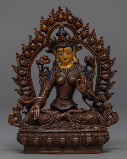 Machine-made White Tara Practice Sculpture