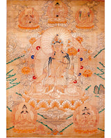 Traditional White Tara Thangka