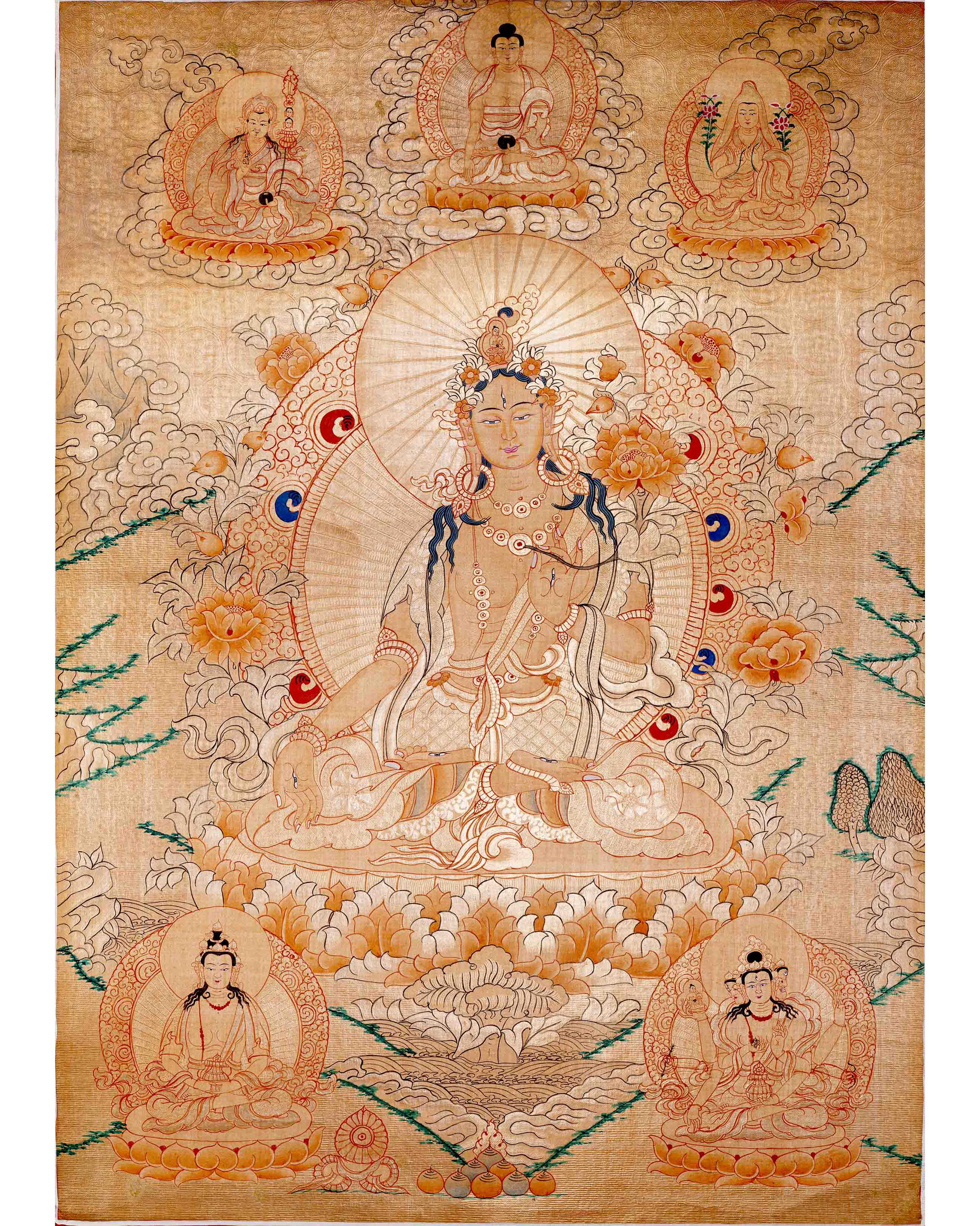 Traditional White Tara Thangka
