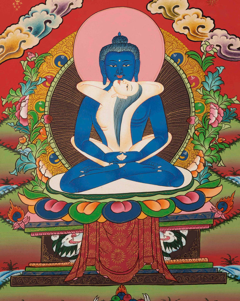 YabYum Buddha Shakti Thangka 