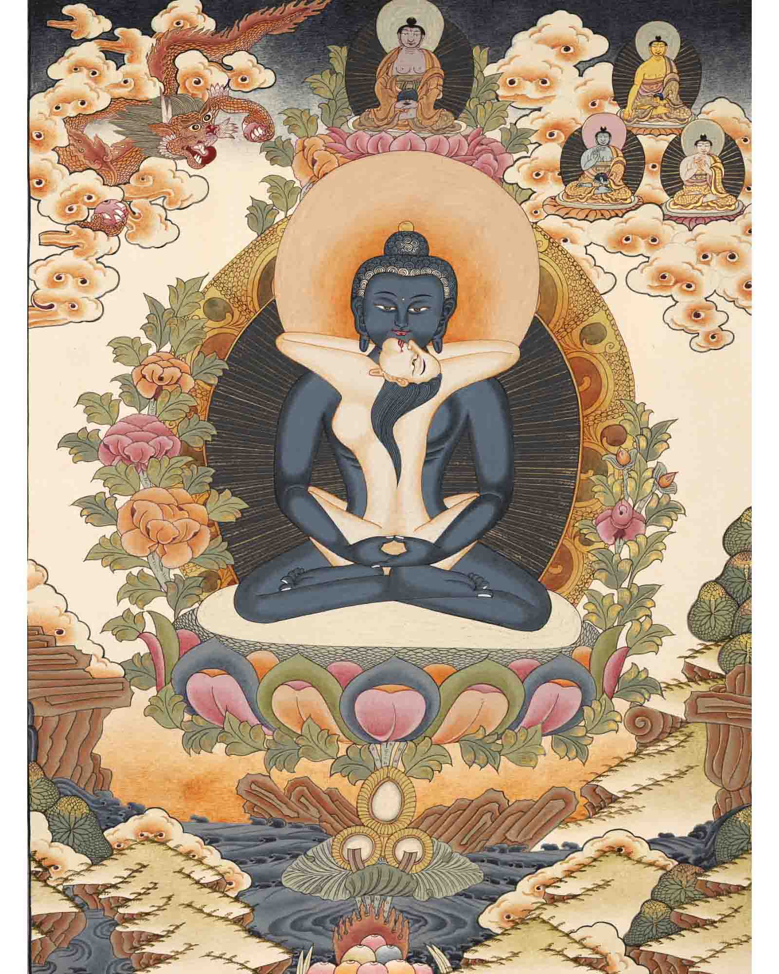 Yab Yum Buddha Thangka