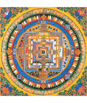 Yellow Kalachakra Mandala