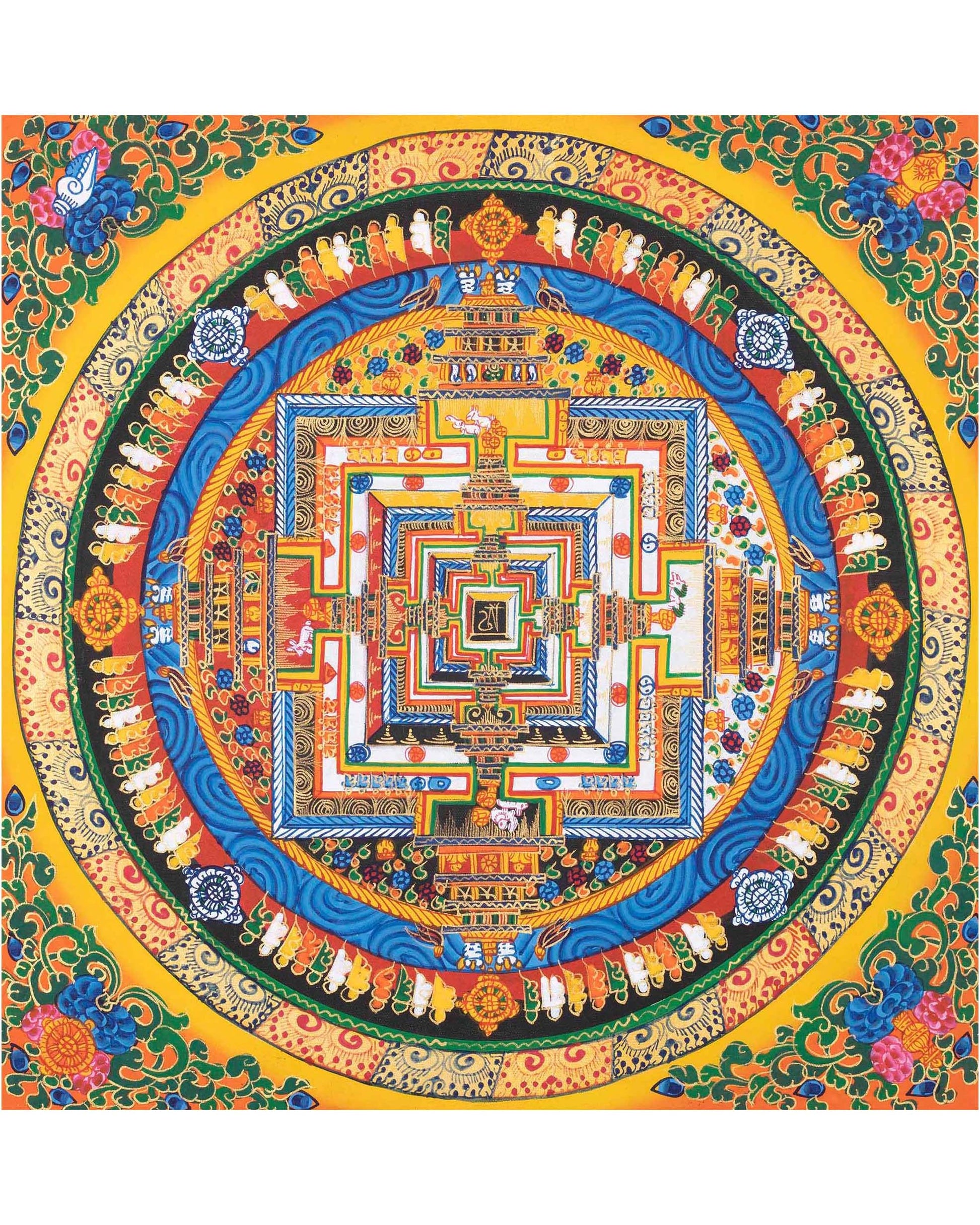 Yellow Kalachakra Mandala