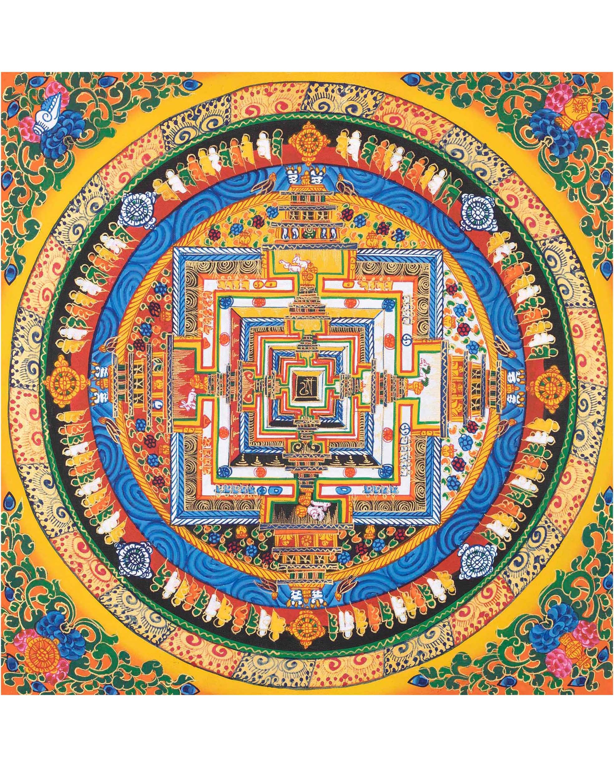 Yellow Kalachakra Mandala