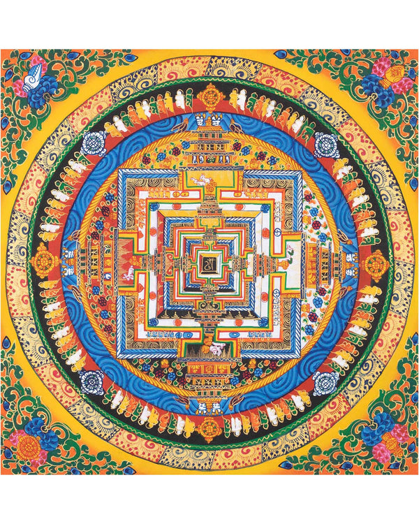 Yellow Kalachakra Mandala