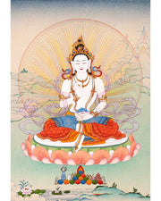 Yeshe Tsogyal Thangka | High Quality Hand Painted Buddhist Art