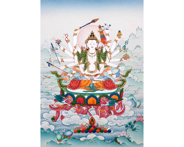 Cundi Thangka | Tsundri | Goddess of the Seventy Million Buddhas