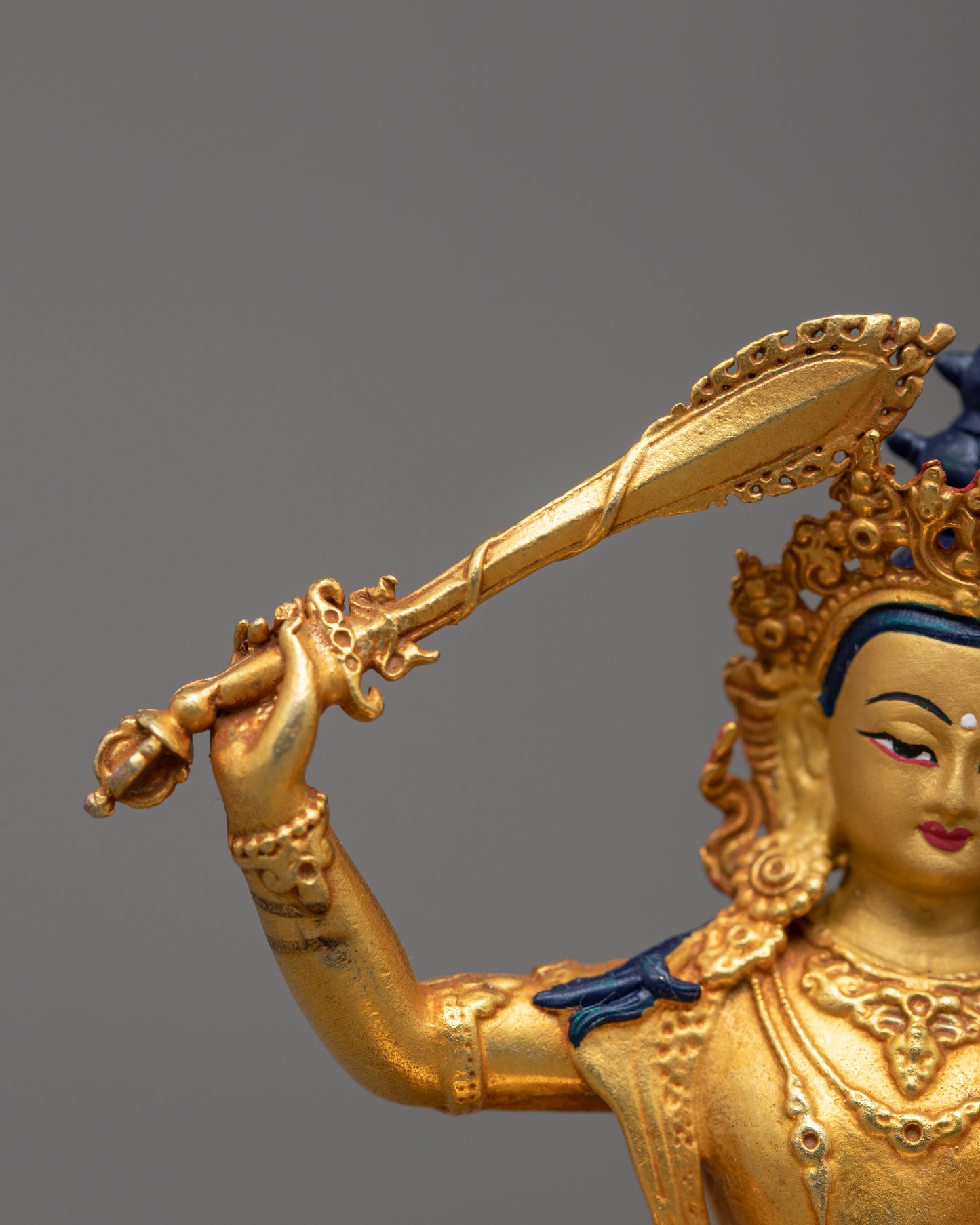 Peaceful Manjushri Sculpture | Himalayan Buddhist Art