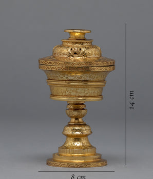 Buddhist Butter Lamp Set | Himalayan Art Work