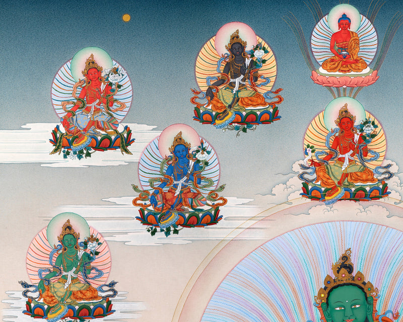 21 Tara Thangka | Chokling Tersar Tradition | Mother Bodhisattva Drolma Paintings