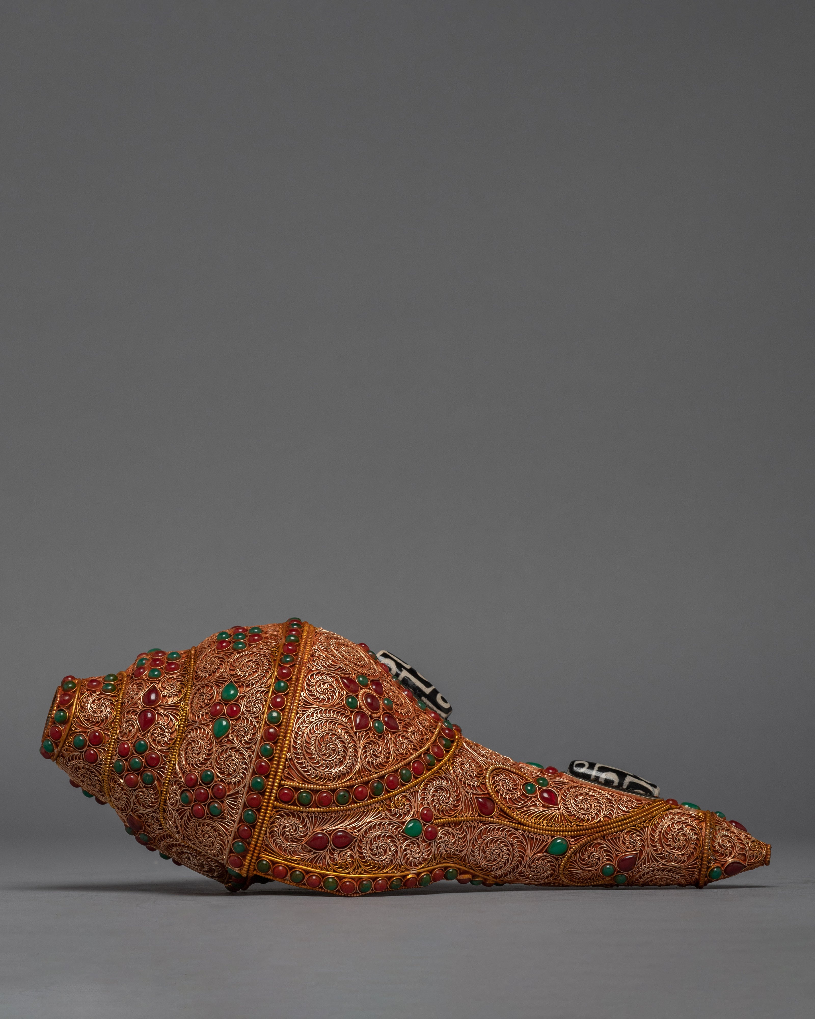 Conch Shell Instrument For Home Decor | Traditional Himalayan Art