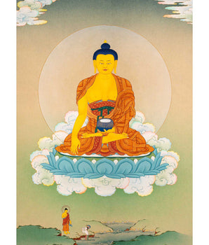 Gautam Buddha Painting | Hand Painted Historical Buddha Thangka