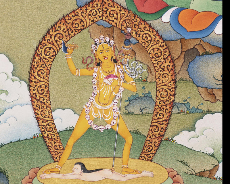 Chakrasamvara Vajravarahi Dakini | Digital Thangka Print