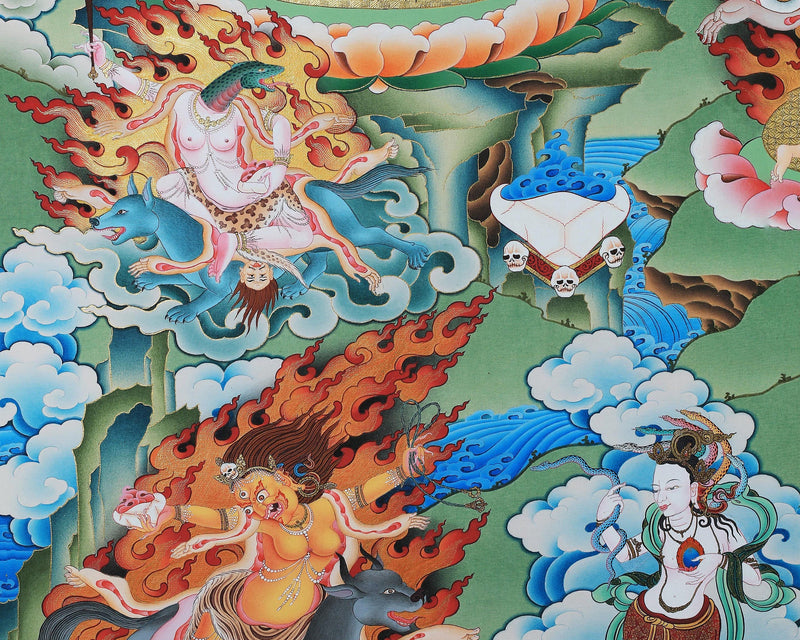 Troma Nagmo Dakini Thangka | High Quality Giclee Canvas Print | Yogini Print