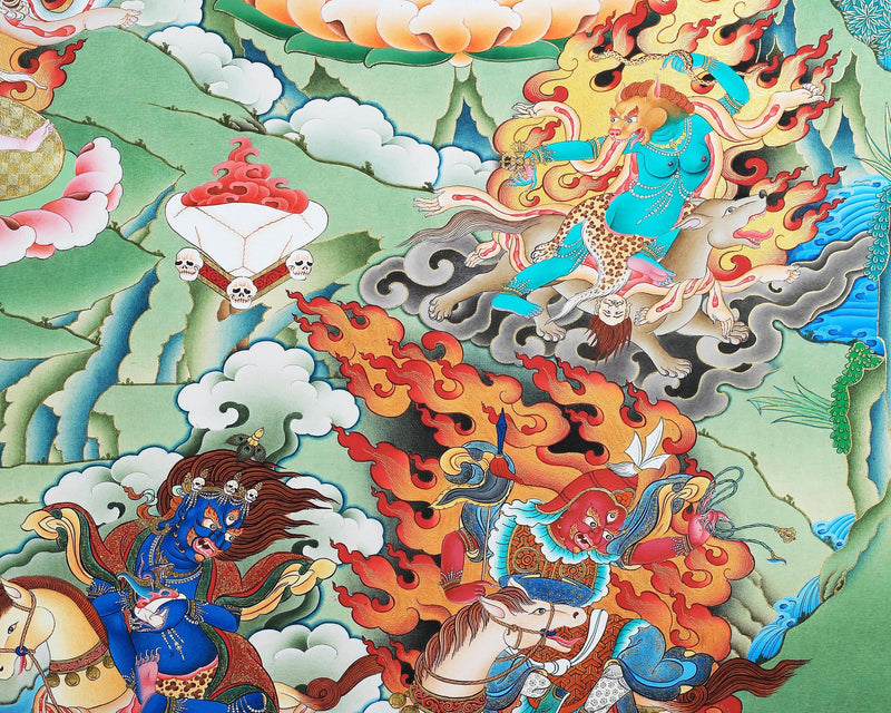 Troma Nagmo Dakini Thangka | High Quality Giclee Canvas Print | Yogini Print