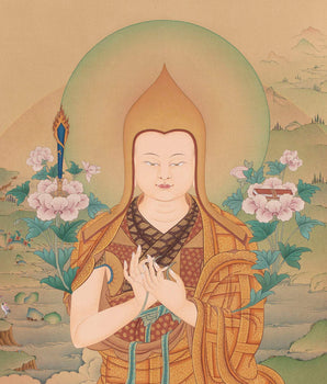 Je Tsongkhapa, Je rinpoche, Tibetan Thangka Painting, High Quality Canvas Print
