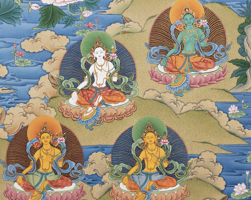 21 Tara Thangka Print | Chokyur Dechen Lingpa Tradition