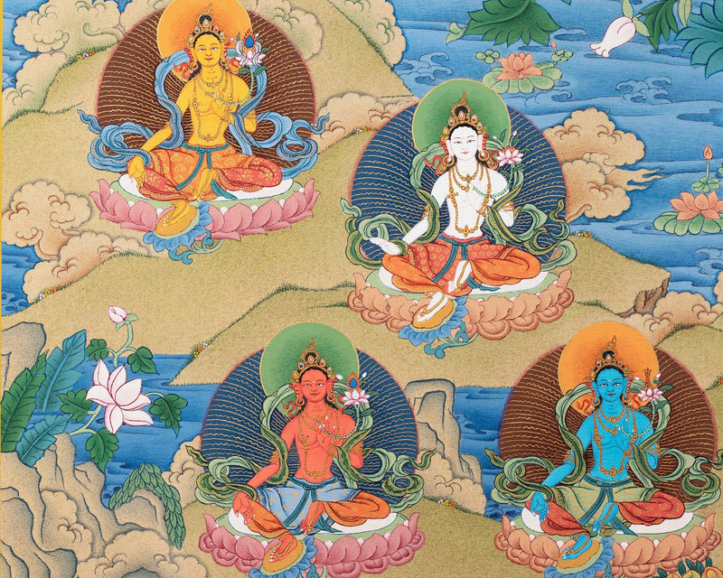 21 Tara Thangka Print | Chokyur Dechen Lingpa Tradition