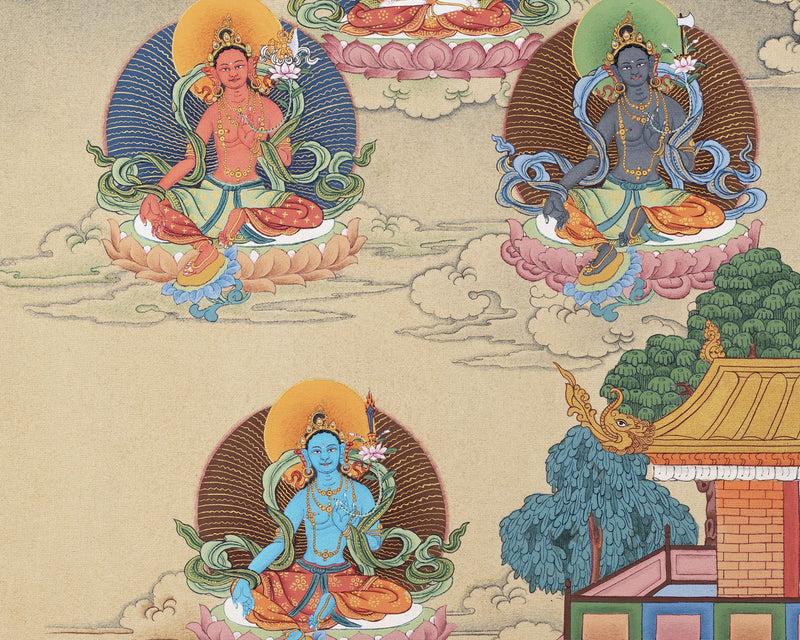 21 Tara Thangka Print | Chokyur Dechen Lingpa Tradition