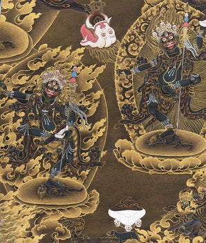 Troma Nagmo Thangka, High Quality Canvas Print, Thangka Print