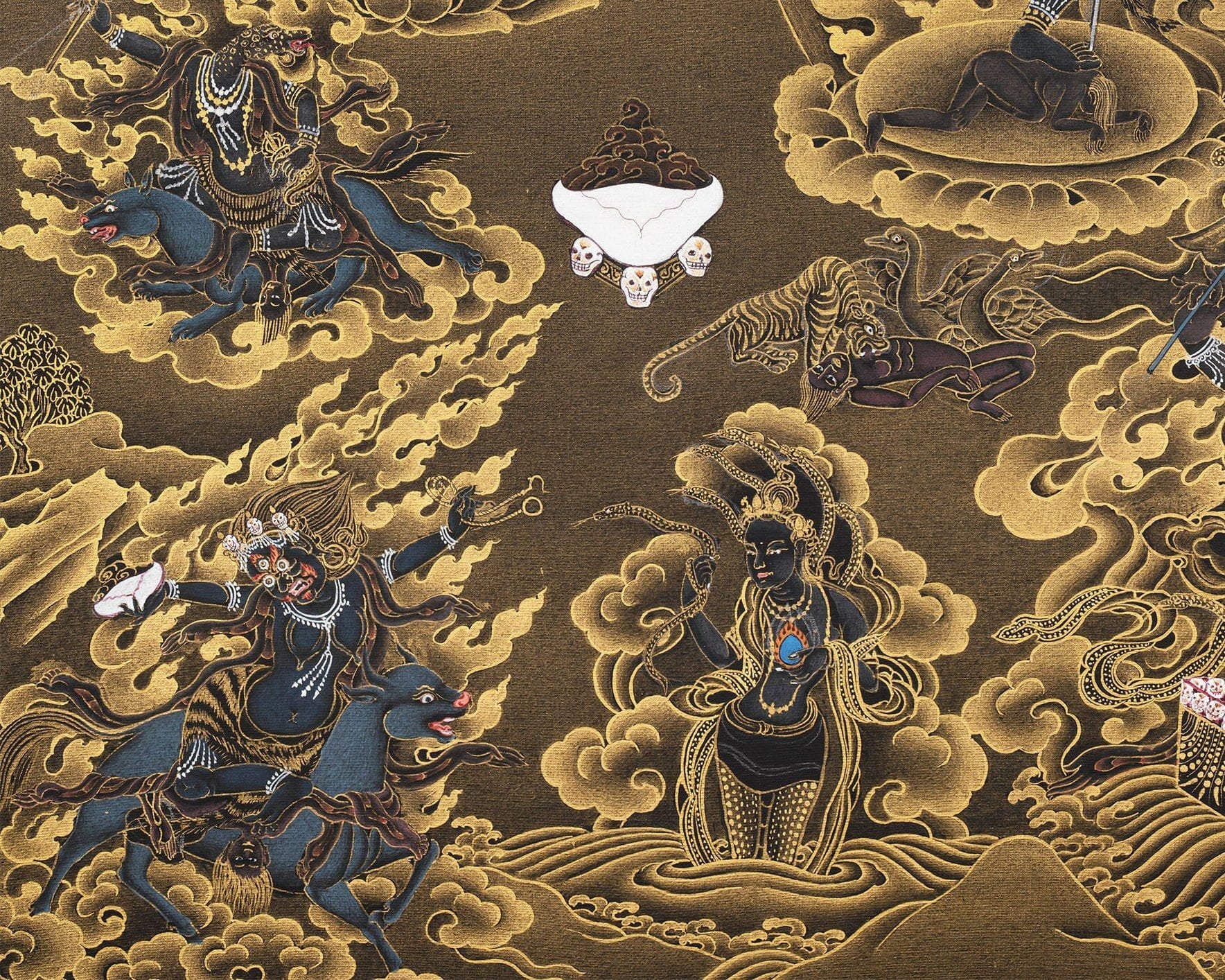 Troma Nagmo Thangka, High Quality Canvas Print, Thangka Print